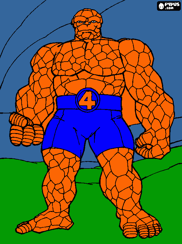 Homem pedra para colorir e imprimir