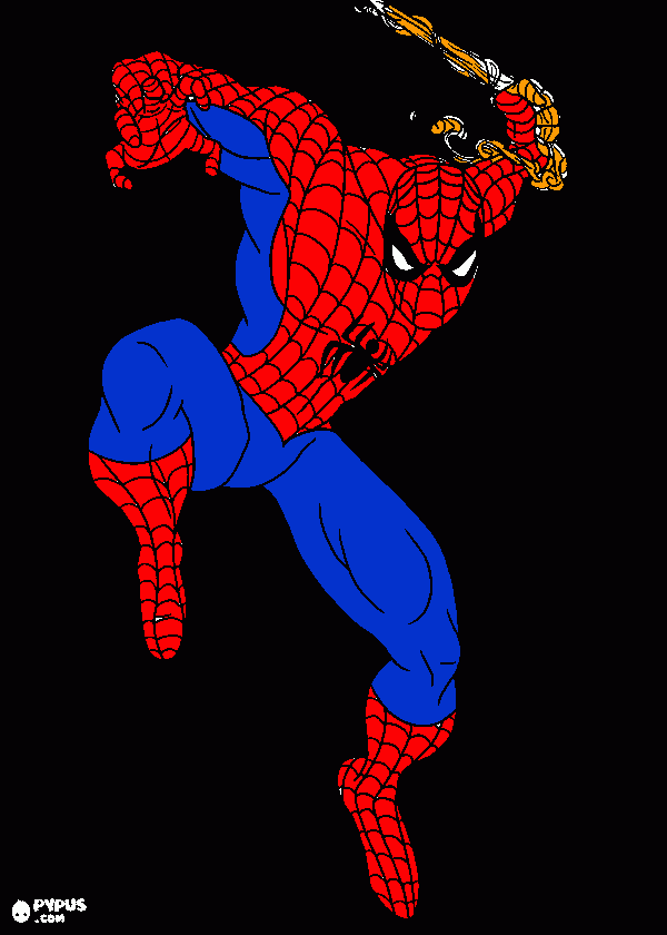 homen aranha - gabriel pintor para colorir e imprimir