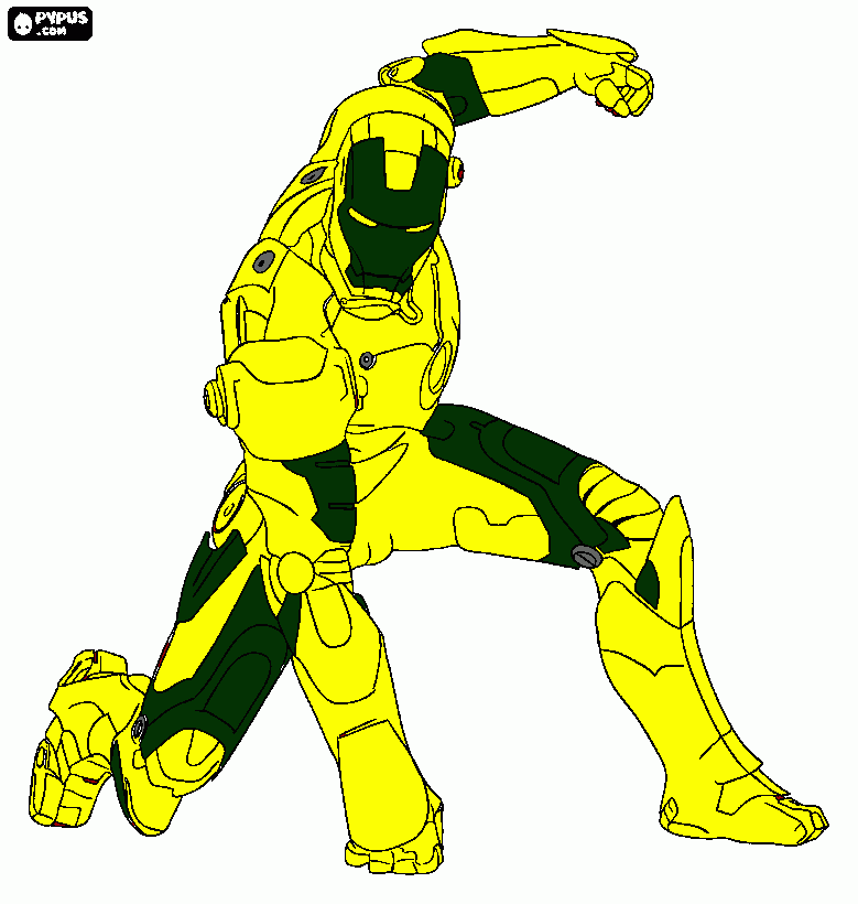 homen di ferro 3 para colorir e imprimir