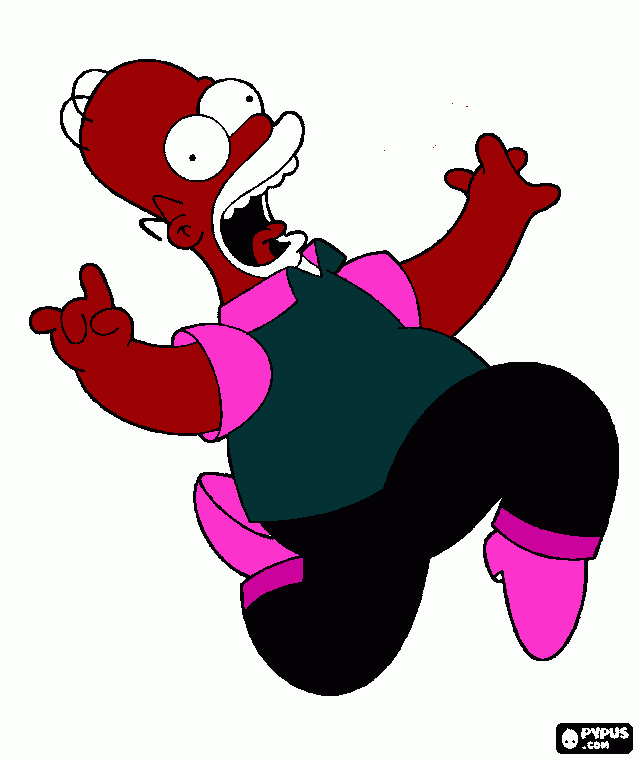 homer tinho para colorir e imprimir