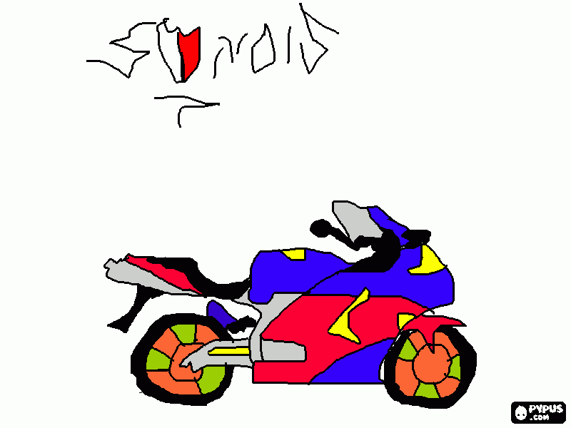 honda cbr para colorir e imprimir