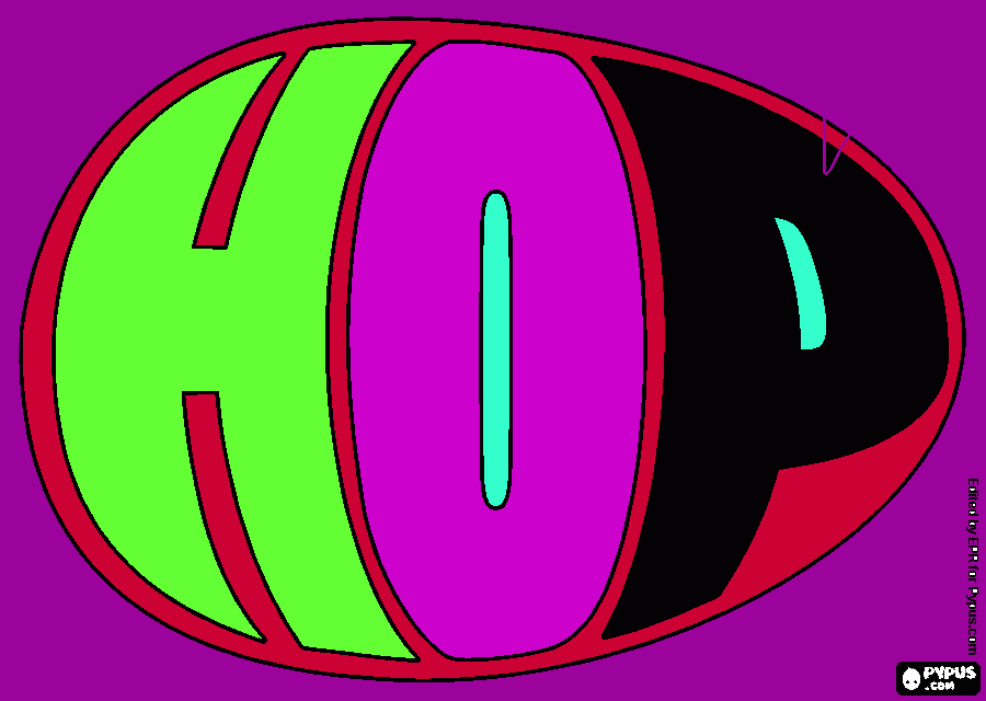 hop-um rebelde sem pascoa para colorir e imprimir
