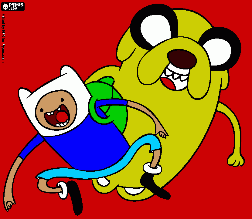 Hora de avantura para colorir e imprimir