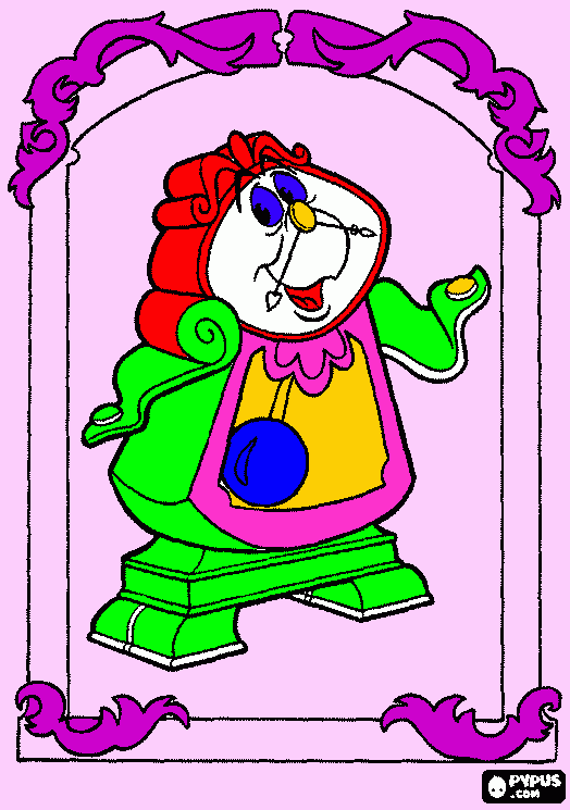 HOrloge para colorir e imprimir