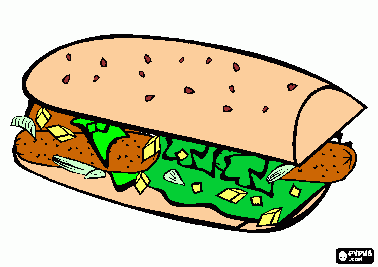 hot dog para colorir e imprimir
