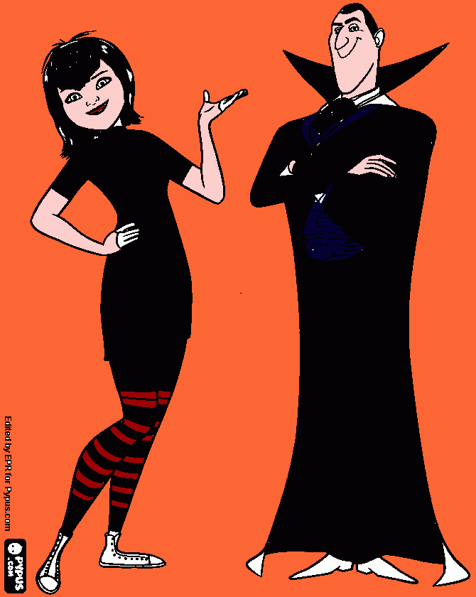 hotel transilvânia para colorir e imprimir