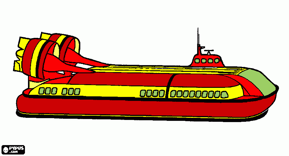 Hovercraft para colorir e imprimir