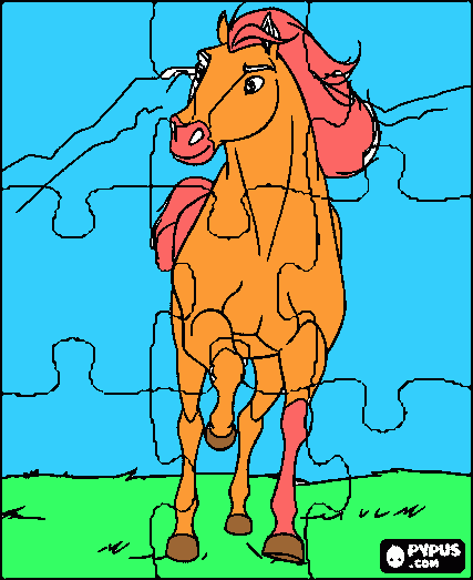 howrse para colorir e imprimir