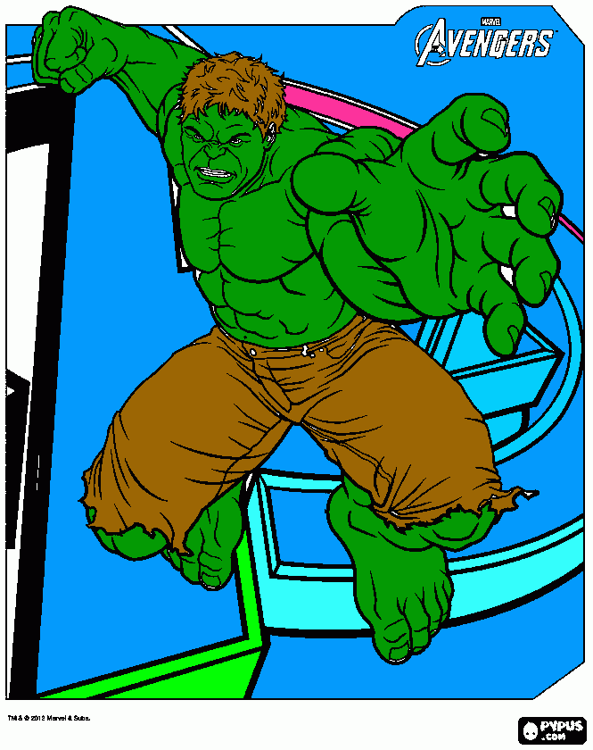 HULH para colorir e imprimir