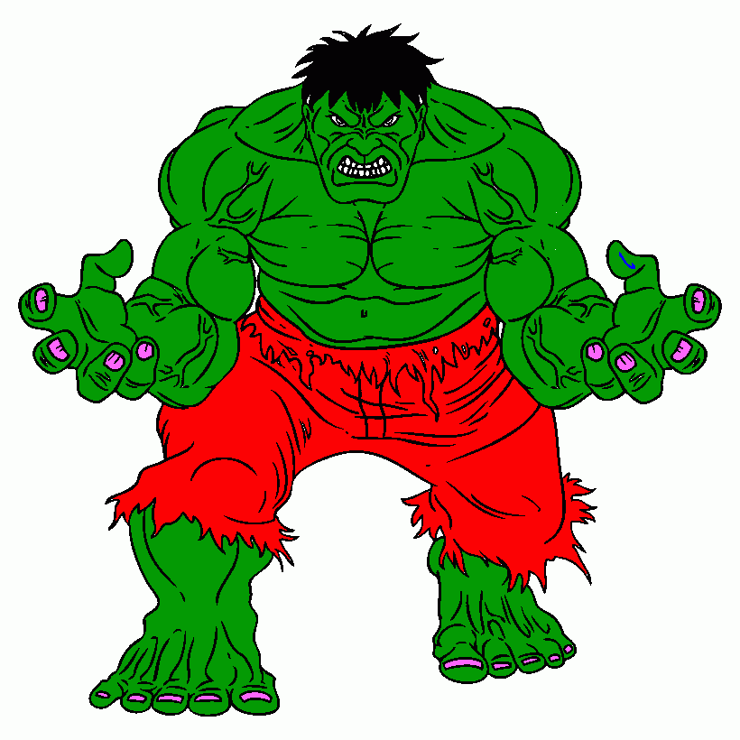 hulk gay para colorir e imprimir