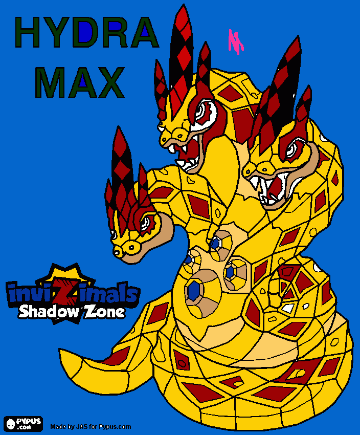 hydra para colorir e imprimir