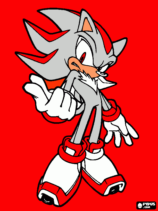 hyper shadow para colorir e imprimir