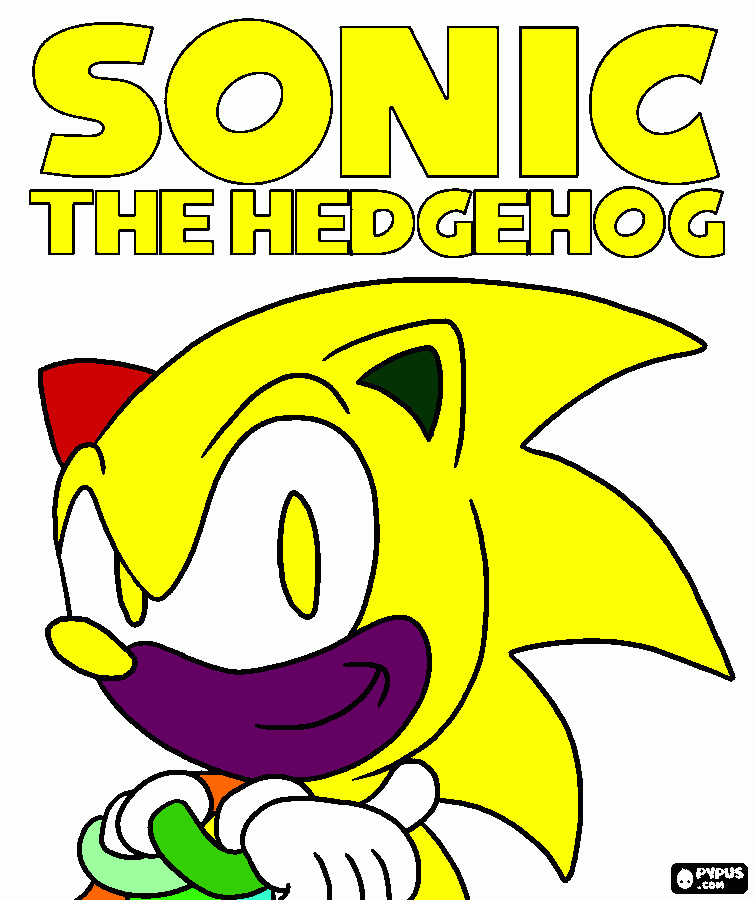 hiper sonic para imprimir , desenho hiper sonic