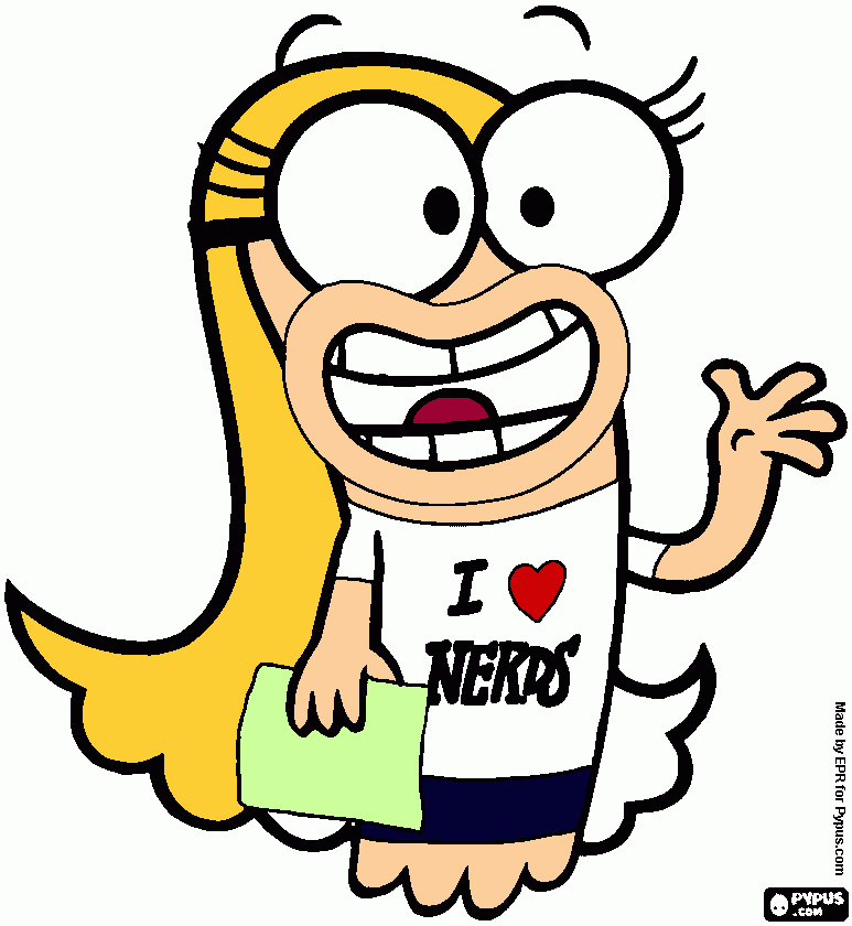 I <3 Nerds para colorir e imprimir