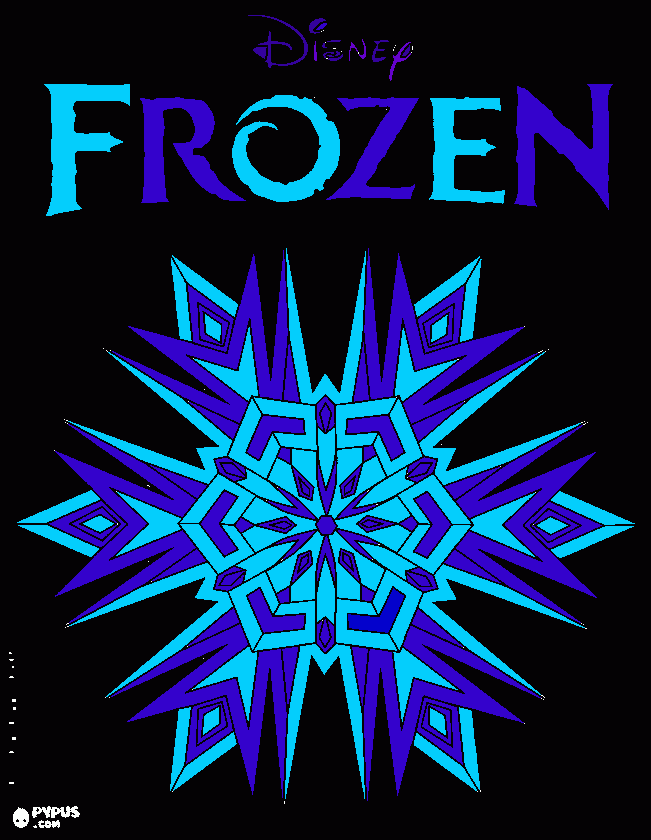 i love FROZEN para colorir e imprimir