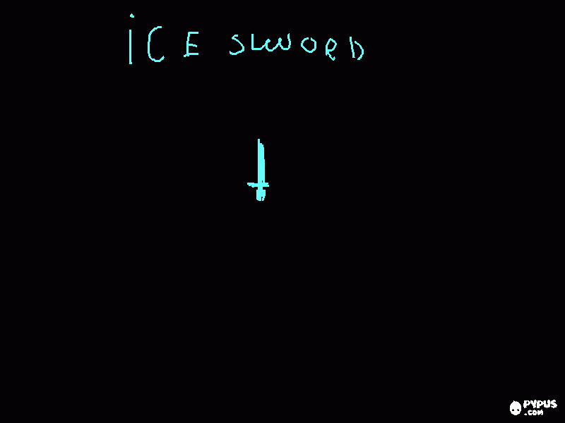 Ice Sword para colorir e imprimir