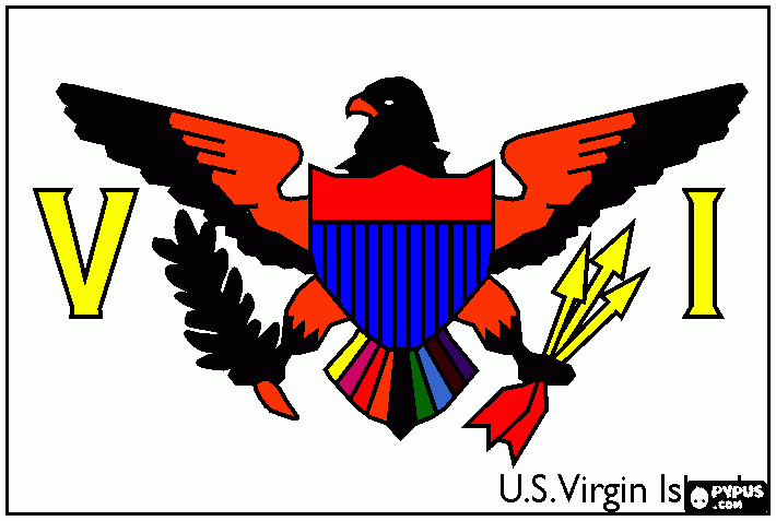 ihas   virgens  americanas para colorir e imprimir