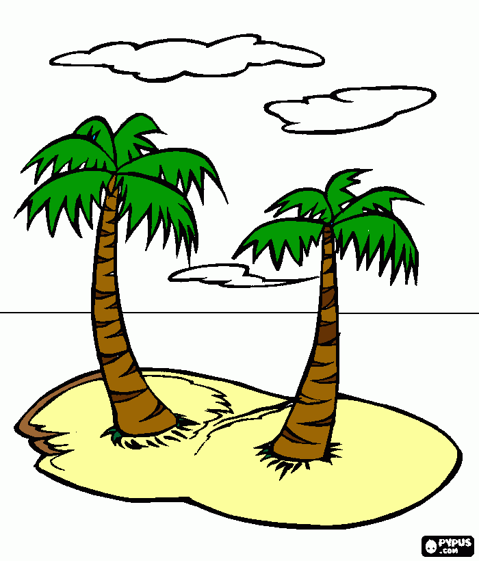 Ilha Podre para colorir e imprimir