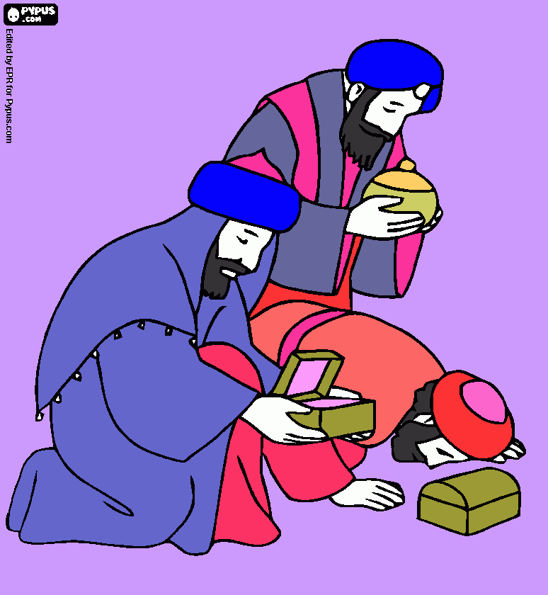 imagem deles orando para colorir e imprimir