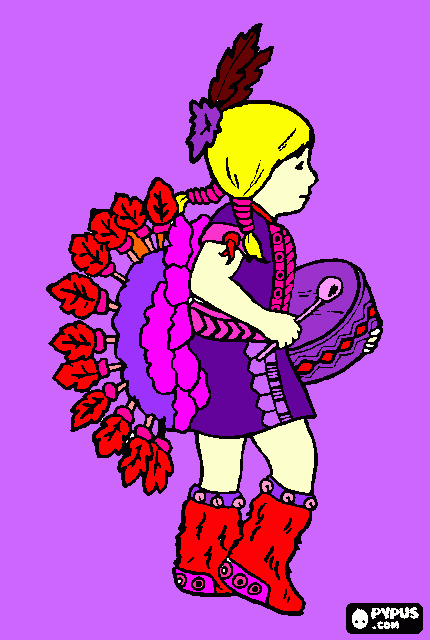 indiozinho para colorir e imprimir