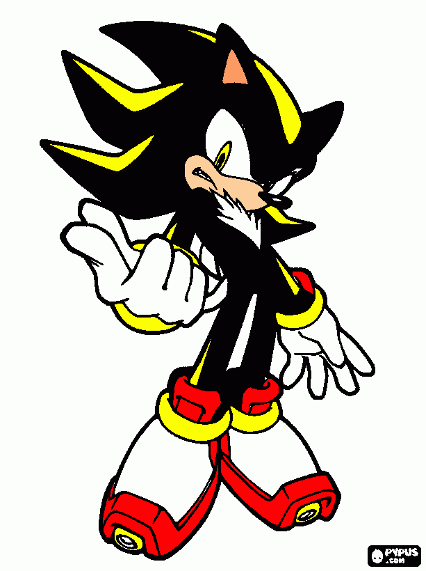 inimigo do shadow para colorir e imprimir