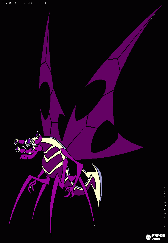 insectoide negativo para colorir e imprimir