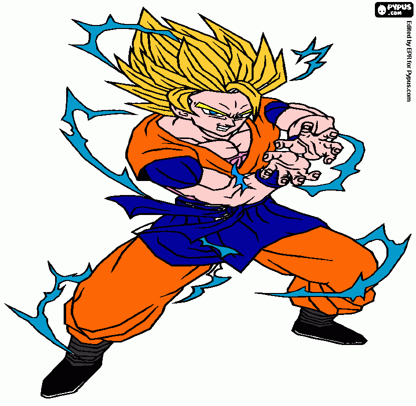 irado ss2 para colorir e imprimir