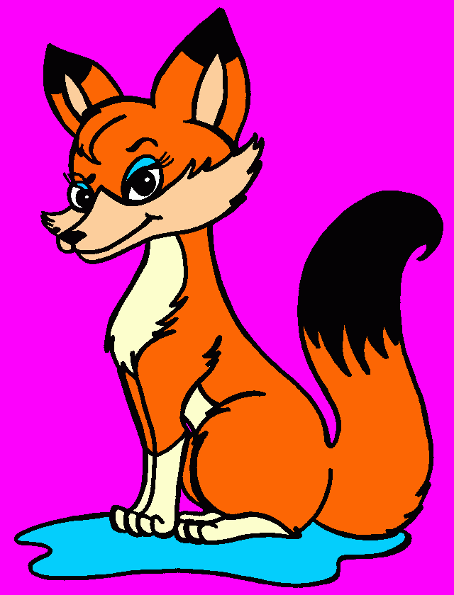 Iris uma raposa muito desafiadora(16/07/2014 k g b)!! para colorir e imprimir