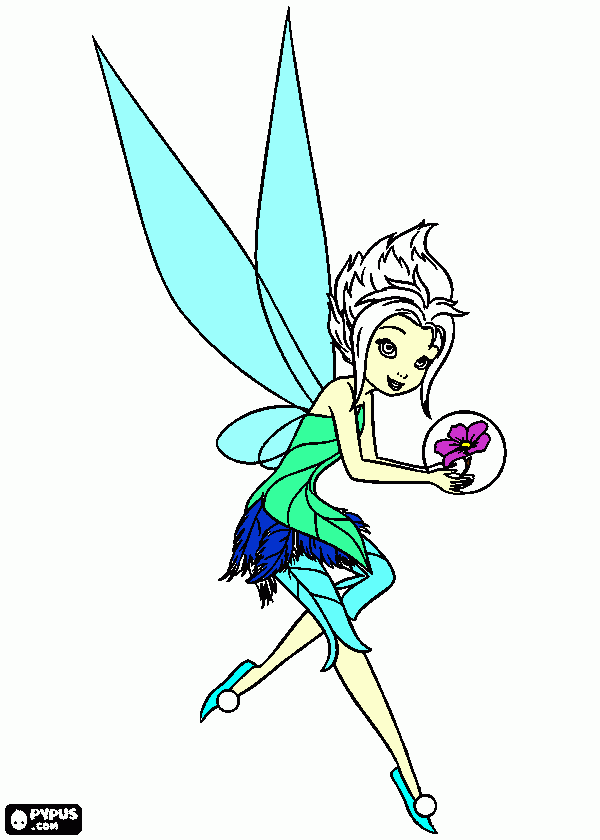 irma da Tinker Bell para colorir e imprimir