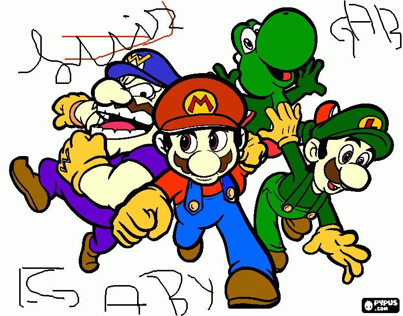 irmão mario para colorir e imprimir