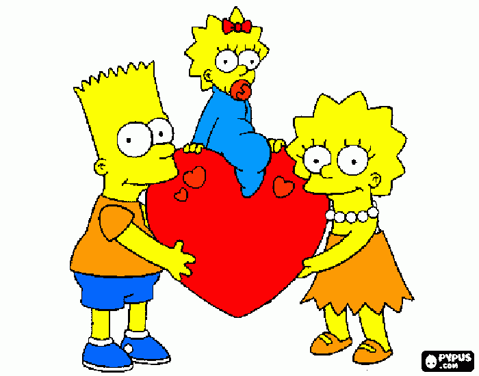 irmãos simpsons para colorir e imprimir