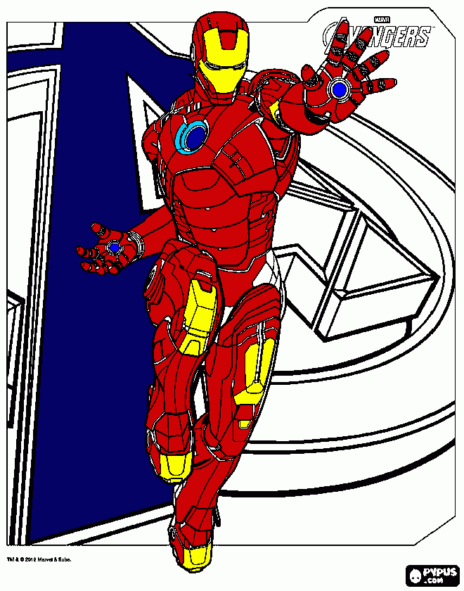 iron para colorir e imprimir