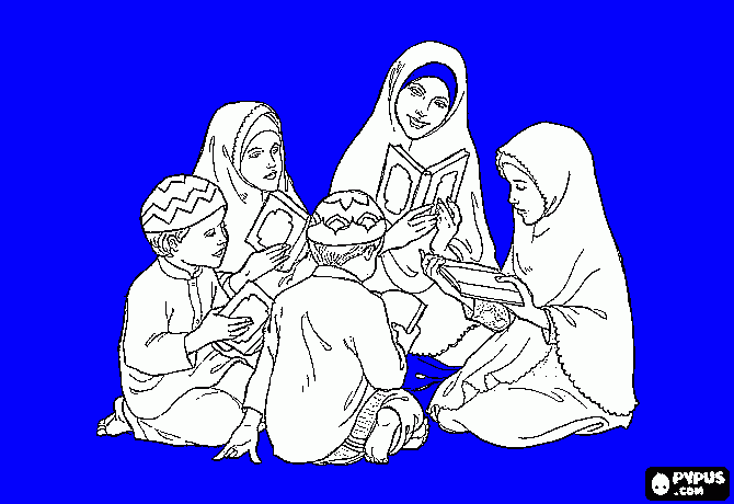  islamismo para colorir e imprimir