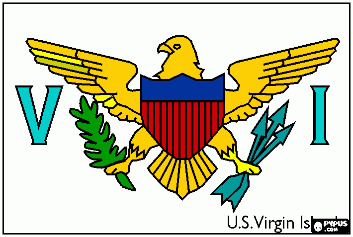 ISLAND VIRGIN US para colorir e imprimir