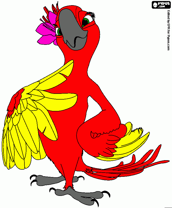 jade scarlet  para colorir e imprimir