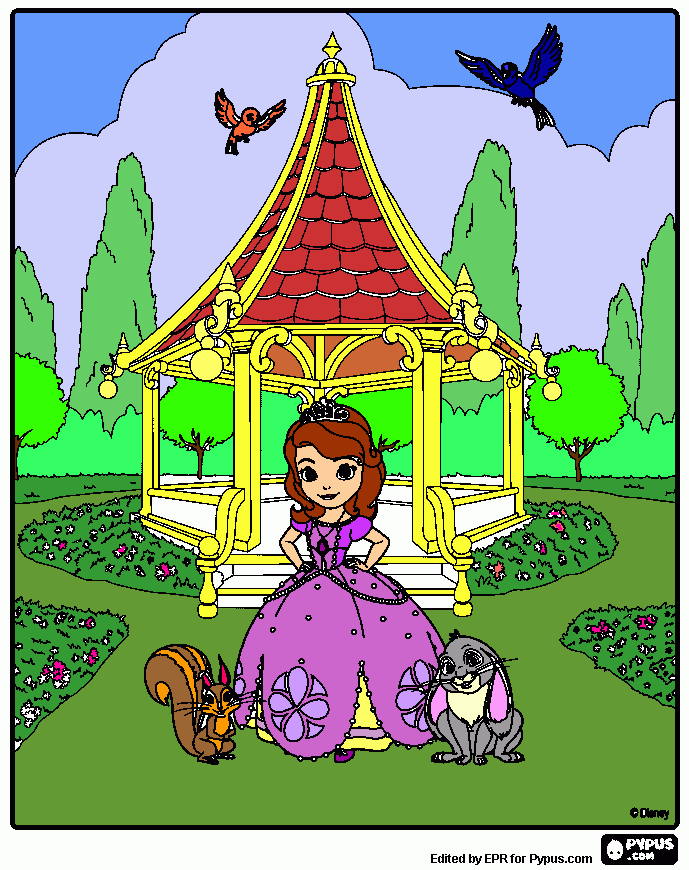 jardim colorido para colorir e imprimir