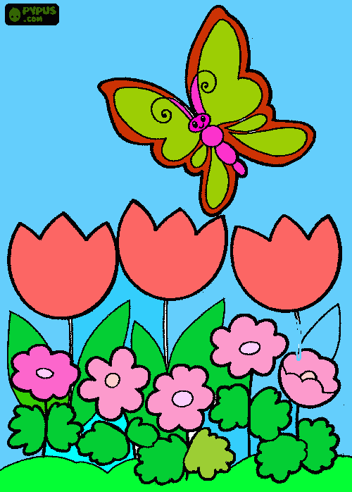 jardim da cecilia para colorir e imprimir