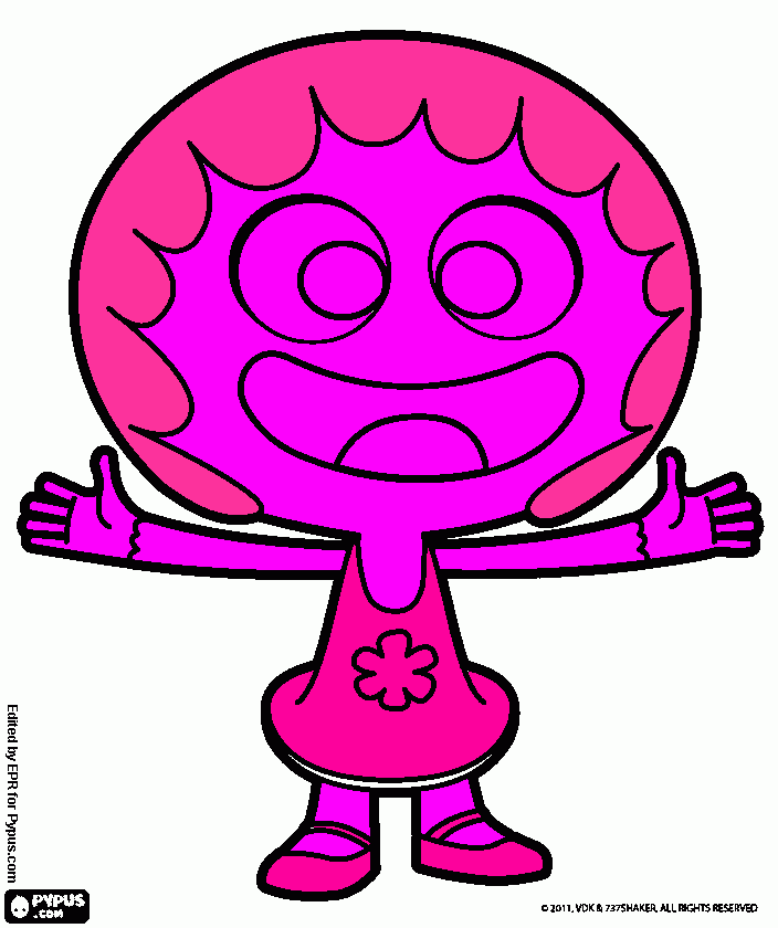 jelly jamm para colorir e imprimir