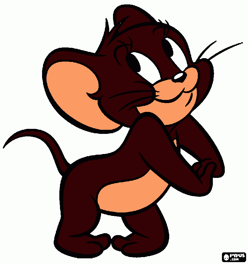 jerry o rato para colorir e imprimir