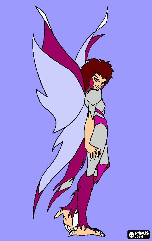 jessica senhora do ar gormiti para colorir e imprimir