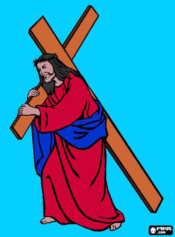 JESUS CRISTO,O SALVADOR... para colorir e imprimir