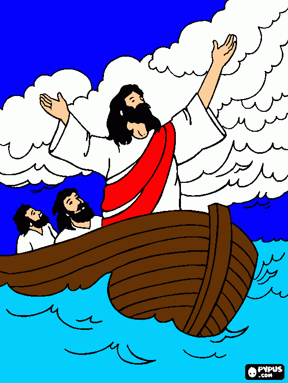 jesus e os tres reis no barco para colorir e imprimir