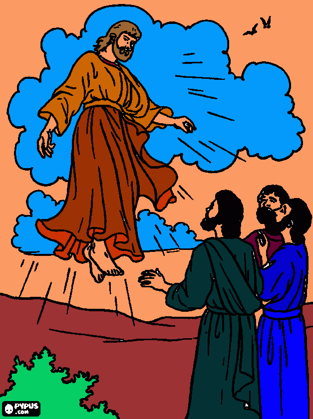 jesus e seus disipulos para colorir e imprimir