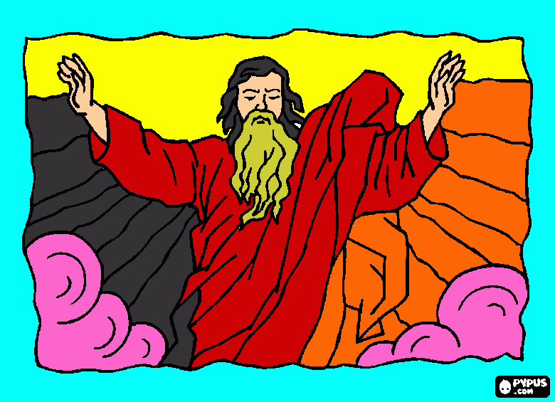 jesus nas nuvens para colorir e imprimir