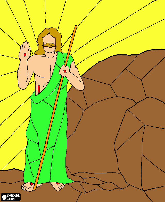 Jesus Ressuscitou!! para colorir e imprimir