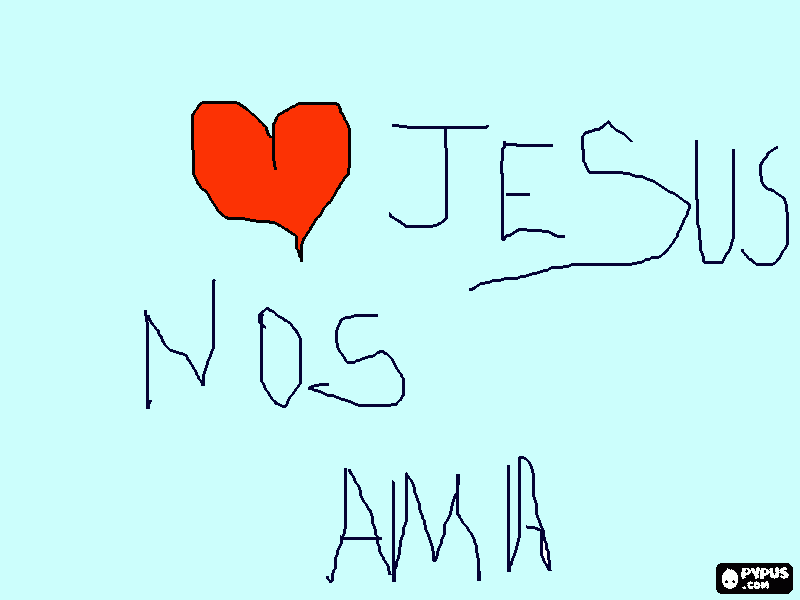 jesus é meu salvador para colorir e imprimir