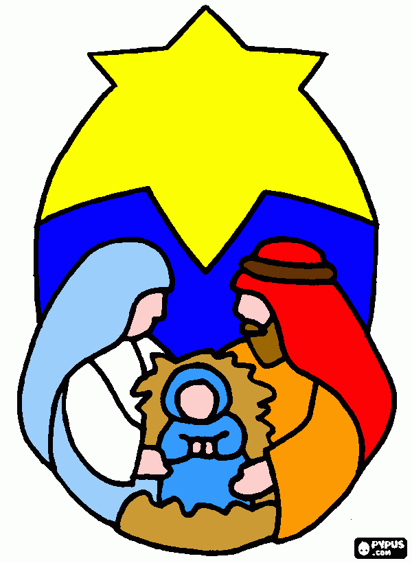 JESUS,MARIA,JOSE para colorir e imprimir