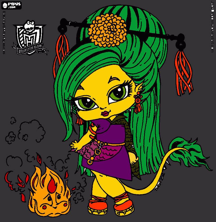 jin para colorir e imprimir