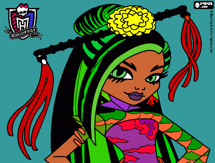 jinafire long para colorir e imprimir