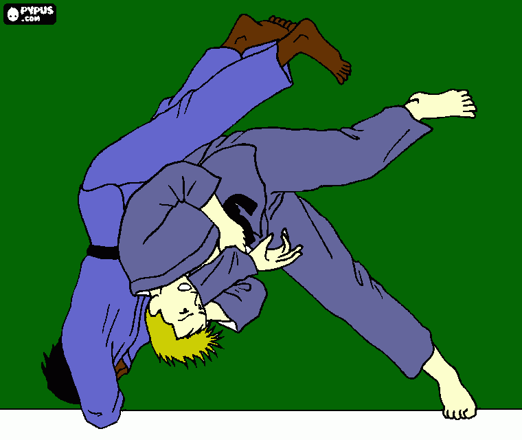 Jiu - Jitsu para colorir e imprimir